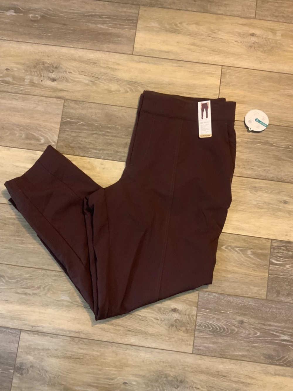 Mondetta Dark Burgundy Lined Tailored Pant. Size 14